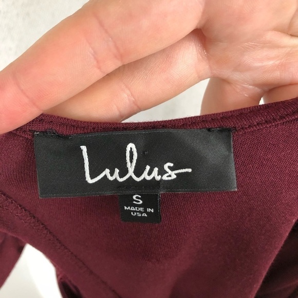 Lulus Red White Open Tie Back Dress NWT Small - Picture 6 of 8